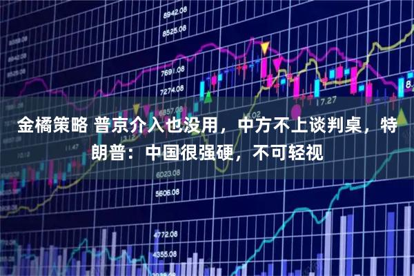 金橘策略 普京介入也没用，中方不上谈判桌，特朗普：中国很强硬，不可轻视